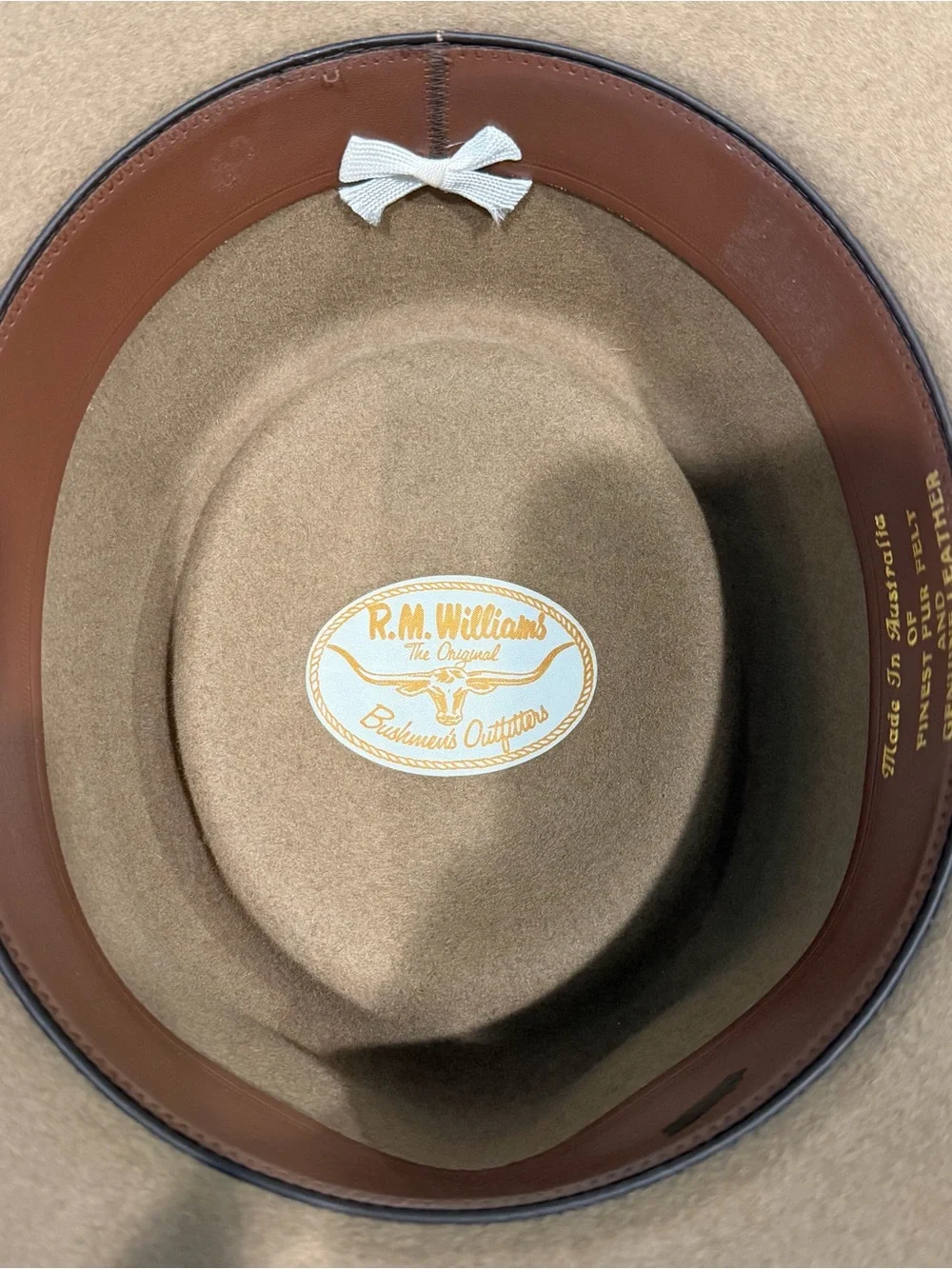 VTG R.H. Williams Bushmen’s Outfitters Clancy Fur Felt Hat Australia Sz 57 Fawn
